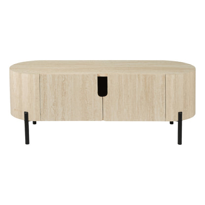 Ioana Large Travertine Effect Cabinet