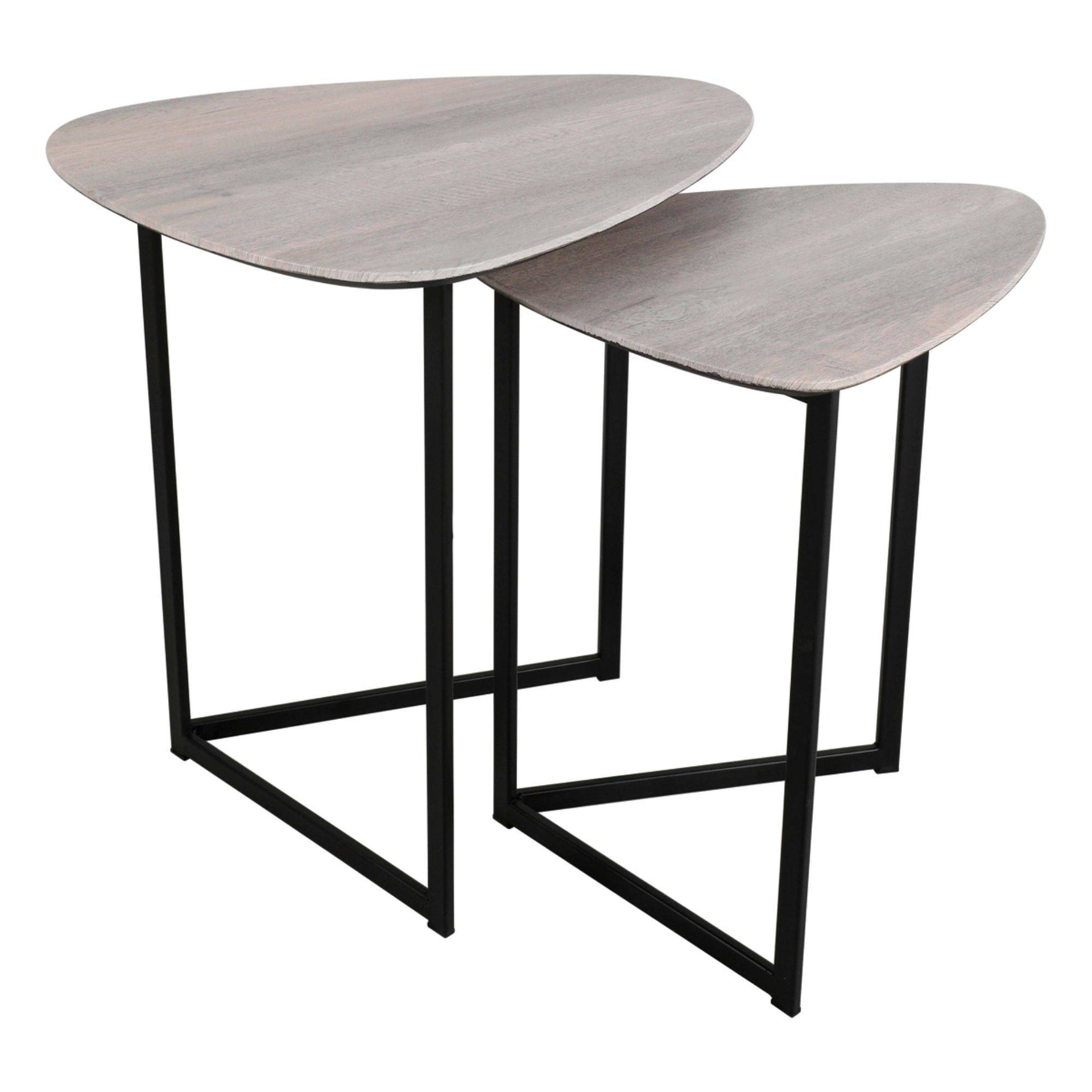 Mibello Light Oak Nest Tables