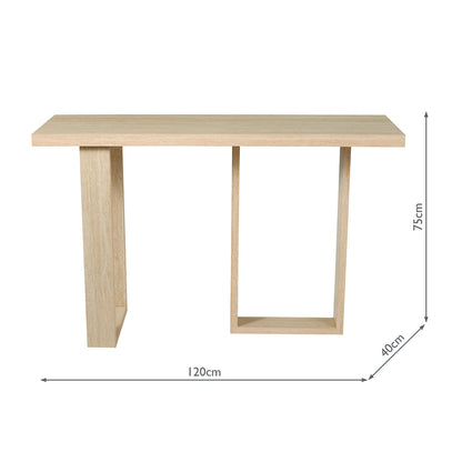 Prue Tavertine Console Table