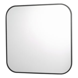Firuz Matte Black Square Mirror