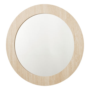 Ioana Round Travertine 80Cm Mirror