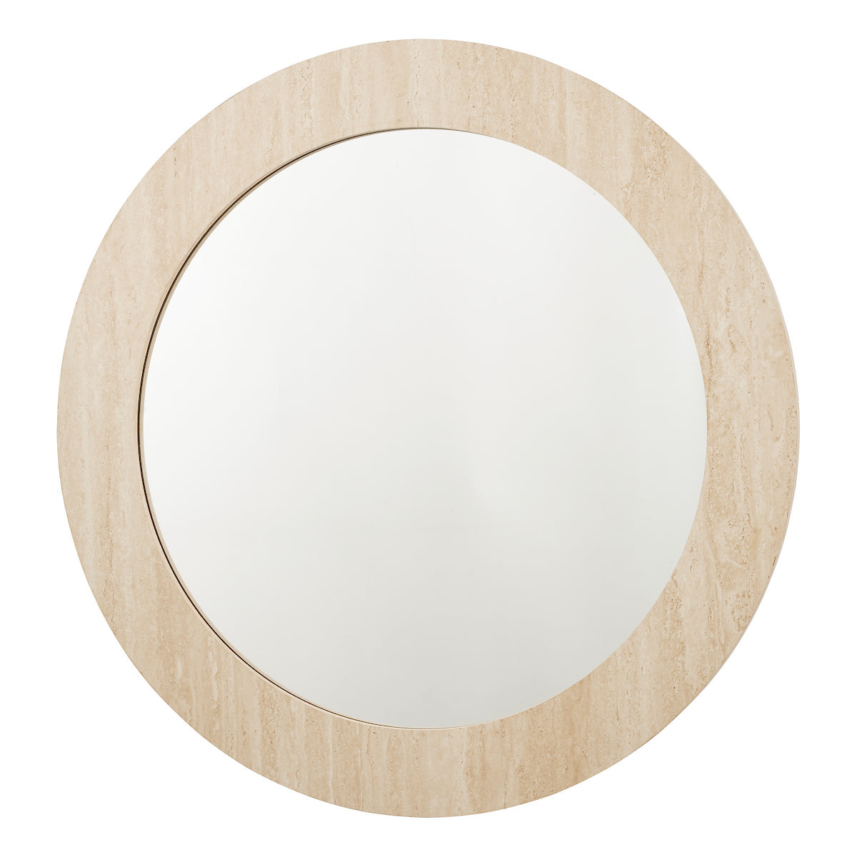 Ioana Round Travertine 80Cm Mirror