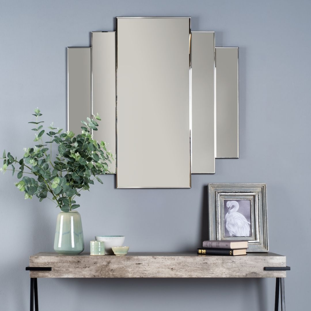 Odeon 89cm Rectangle Stepped Mirror