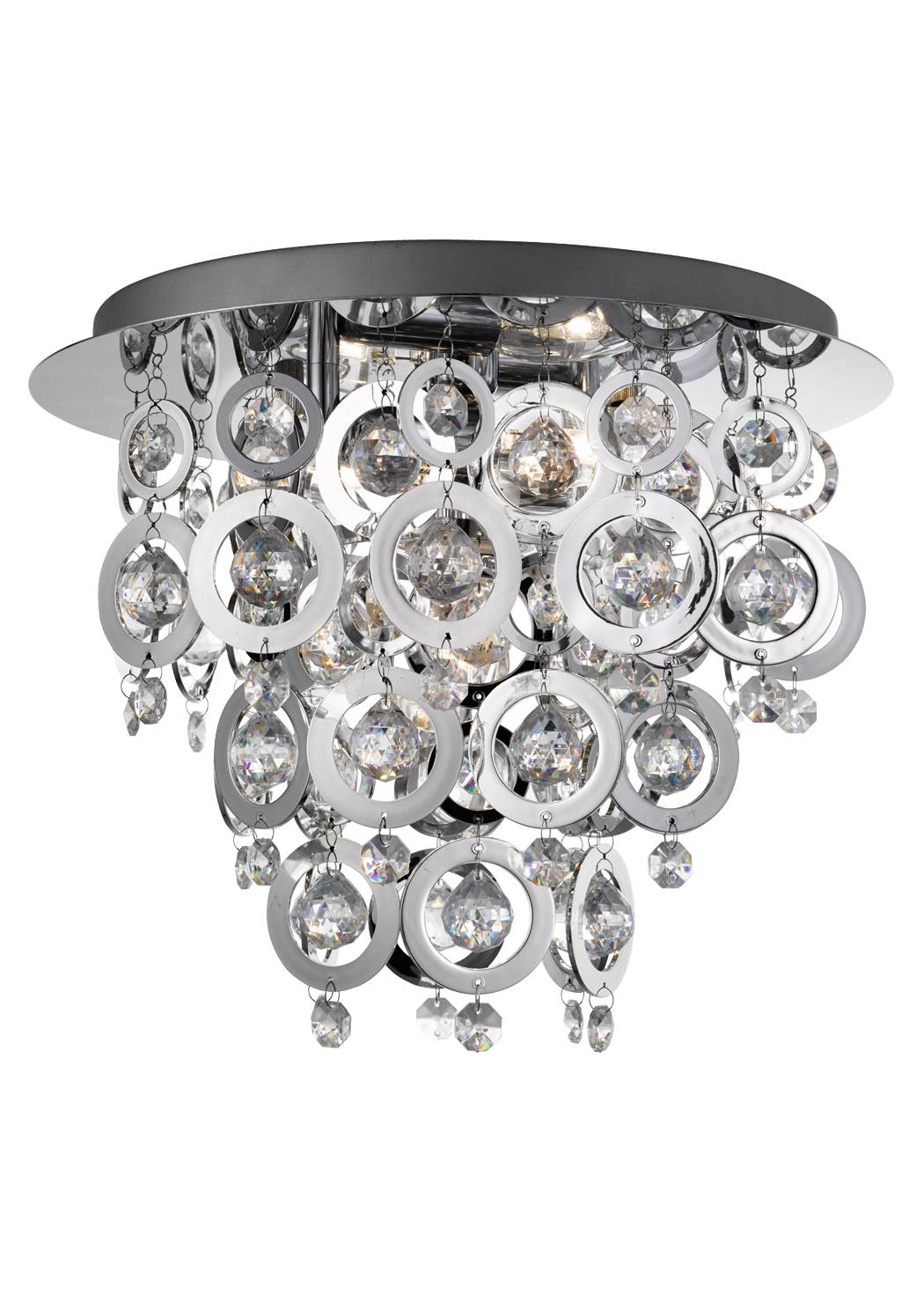 Nova 3 Light Semi Flush Ceiling Light