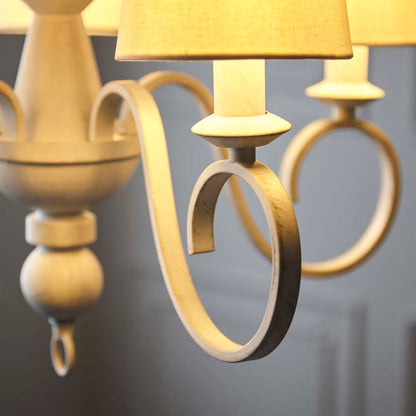 Suzette 5 Light Shaded Chandelier