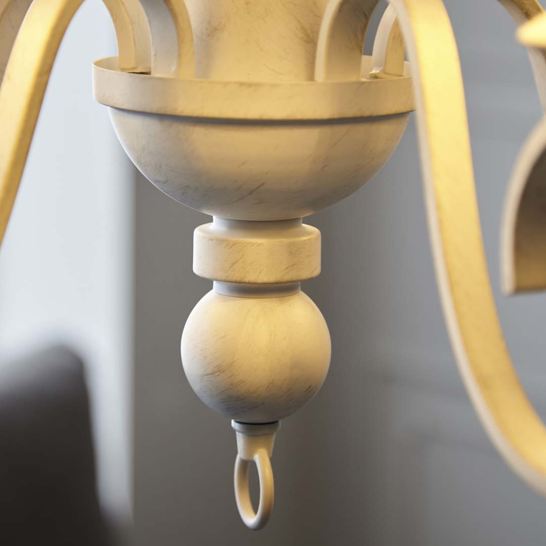 Suzette 5 Light Shaded Chandelier