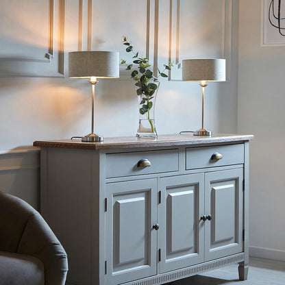 Highclere Silver Table Lamp