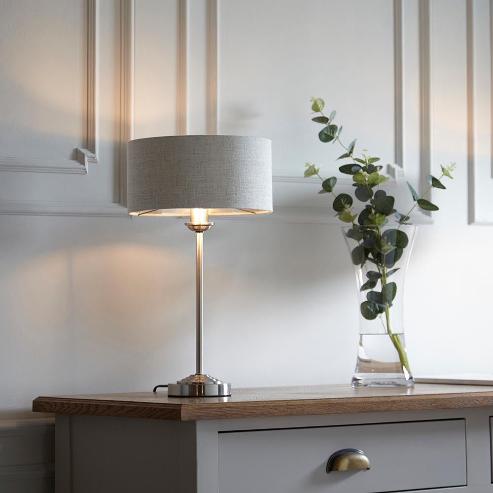 Highclere Silver Table Lamp