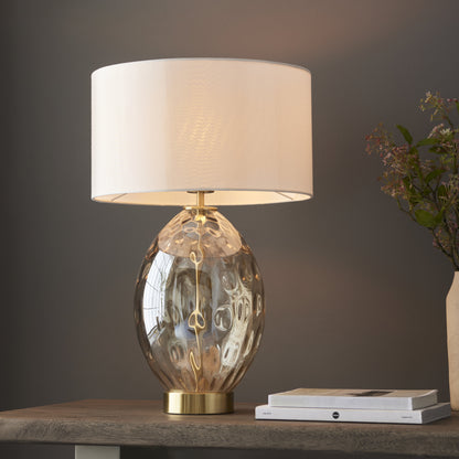 Elin Dimple Table Lamp Brushed Gold