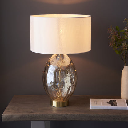 Elin Dimple Table Lamp Brushed Gold