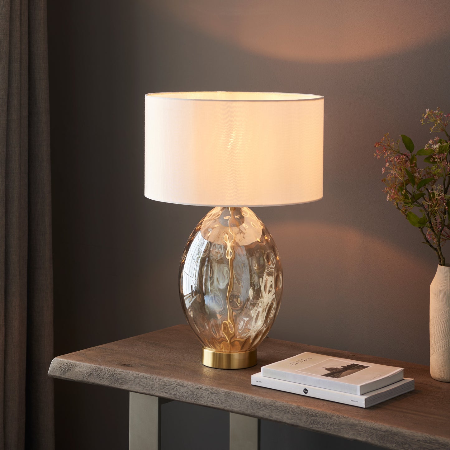 Elin Dimple Table Lamp Brushed Gold