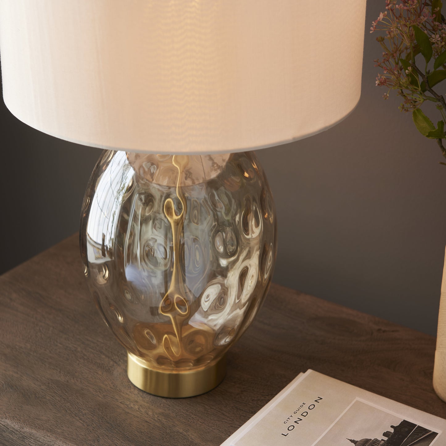 Elin Dimple Table Lamp Brushed Gold