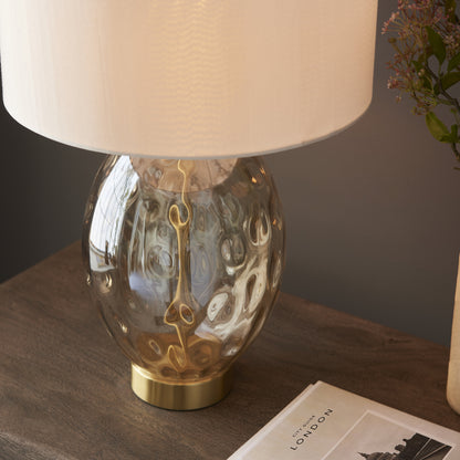 Elin Dimple Table Lamp Brushed Gold