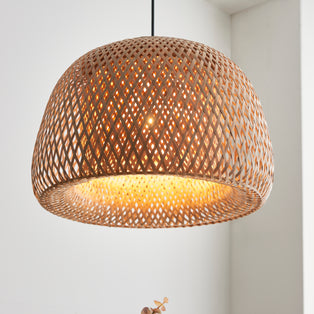 Bali Woven Bamboo Small Pendant Ceiling Light