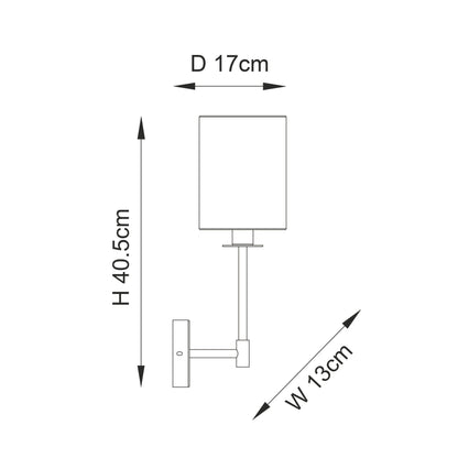Sancerre Wall Light Light Black