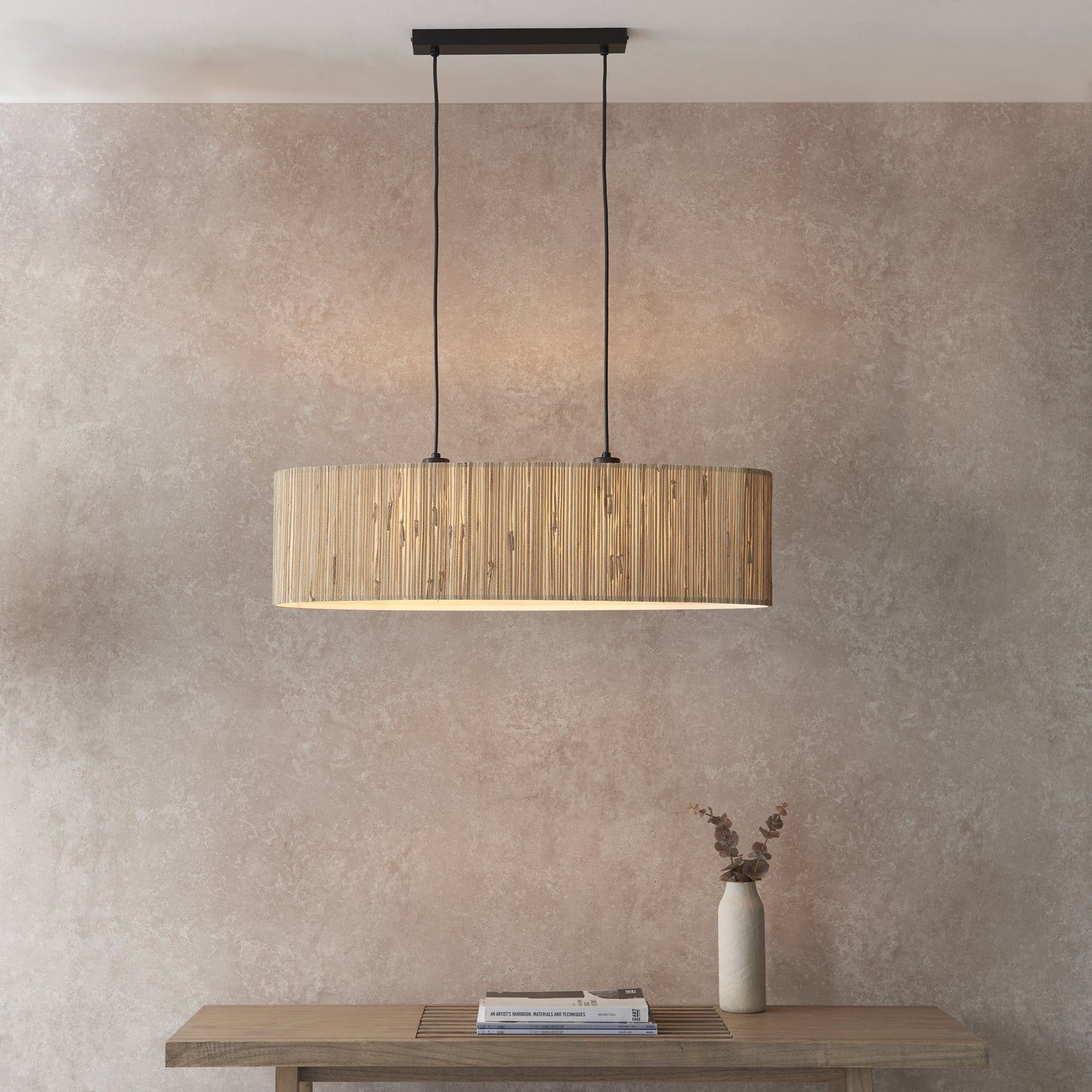 Longshore 2 Light Linear Pendant Natural