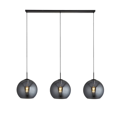 Amsterdam Black 3 Light Pendant Bar