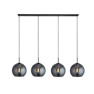 Amsterdam 4 Light Black Linear Pendant Ceiling Light