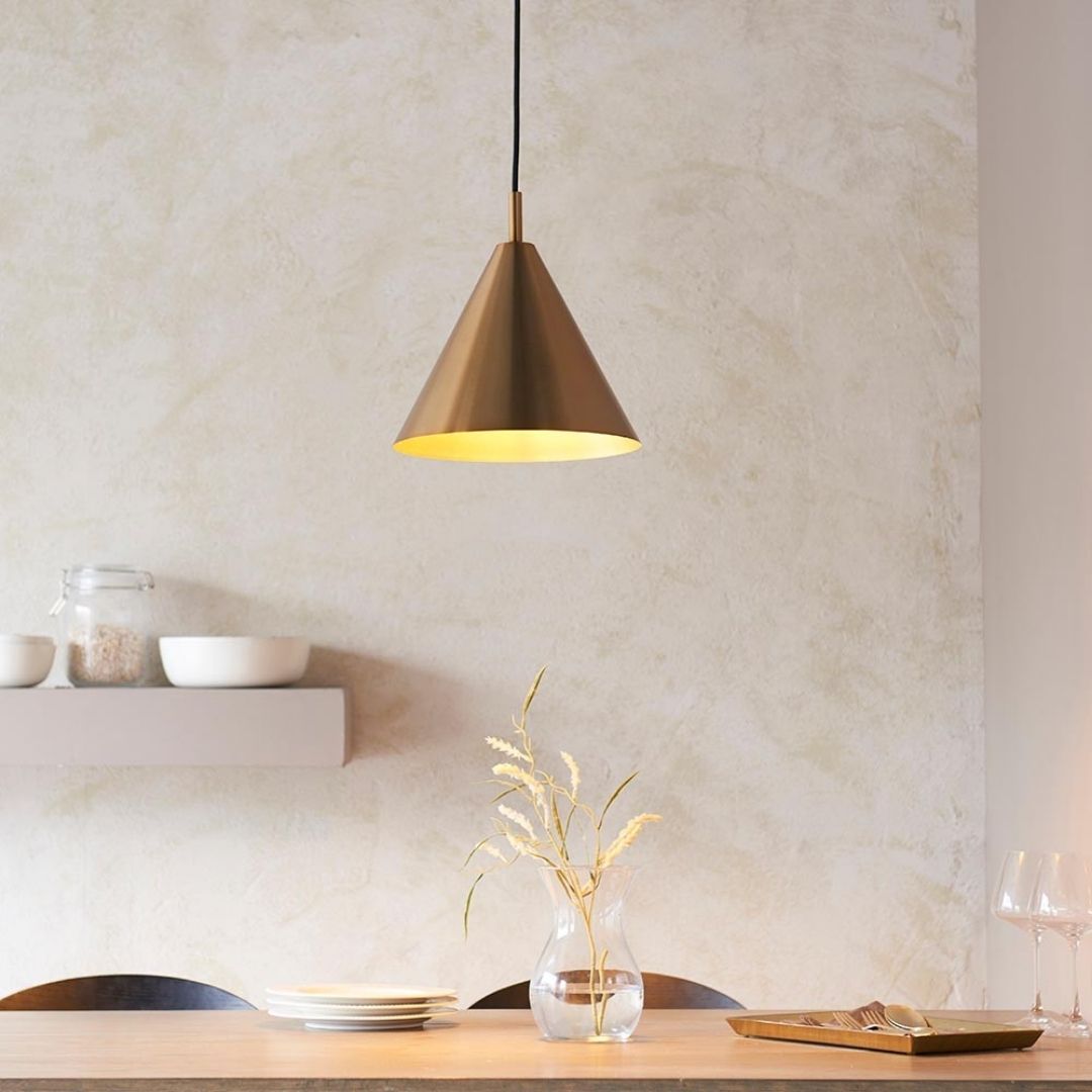 Cape Antique Brass Pendant Ceiling Light