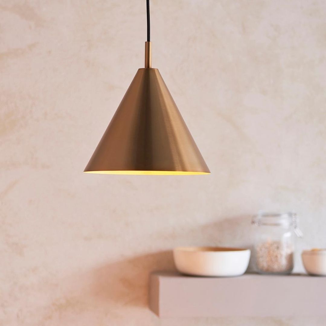 Cape Antique Brass Pendant Ceiling Light