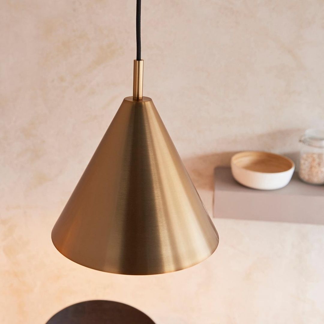 Cape Antique Brass Pendant Ceiling Light