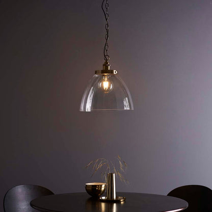 Hansen Antique Brass Grand Pendant Ceiling Light