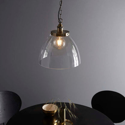 Hansen Antique Brass Grand Pendant Ceiling Light