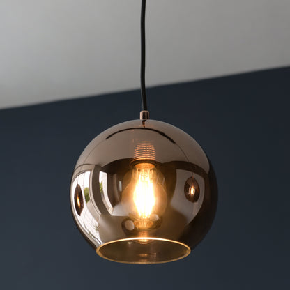 Boli 3 Light Linear Pendant Copper Black