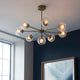 Allegra 8 Light Antique Brass Pendant Ceiling Light