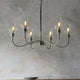 Stourton 6 Light Nickel & Glass Pendant Ceiling Light