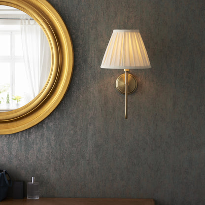 Rouen Wall Light & Carla 25cm Antique Brass