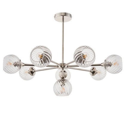 Allegra 8 Light Silver Pendant Ceiling Light