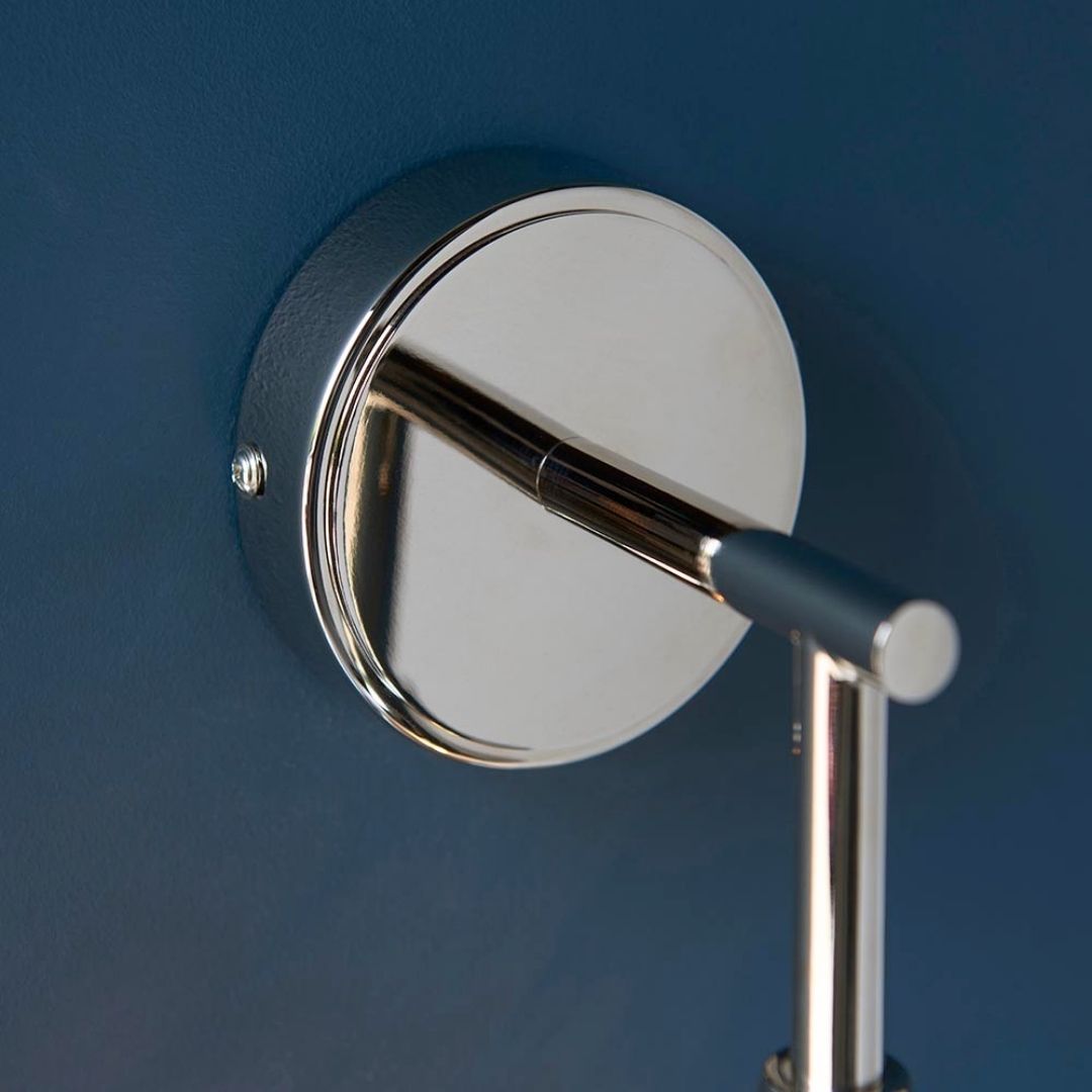 Allegra 1-Light Silver Wall Light
