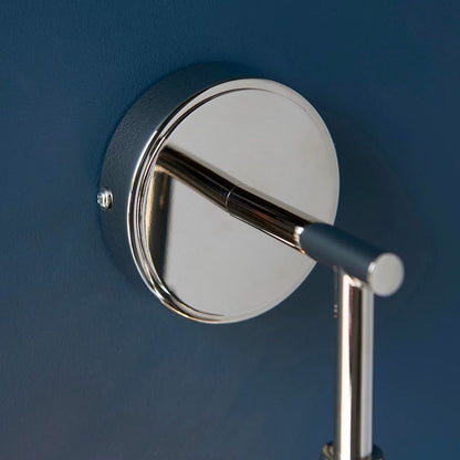 Allegra 1-Light Silver Wall Light