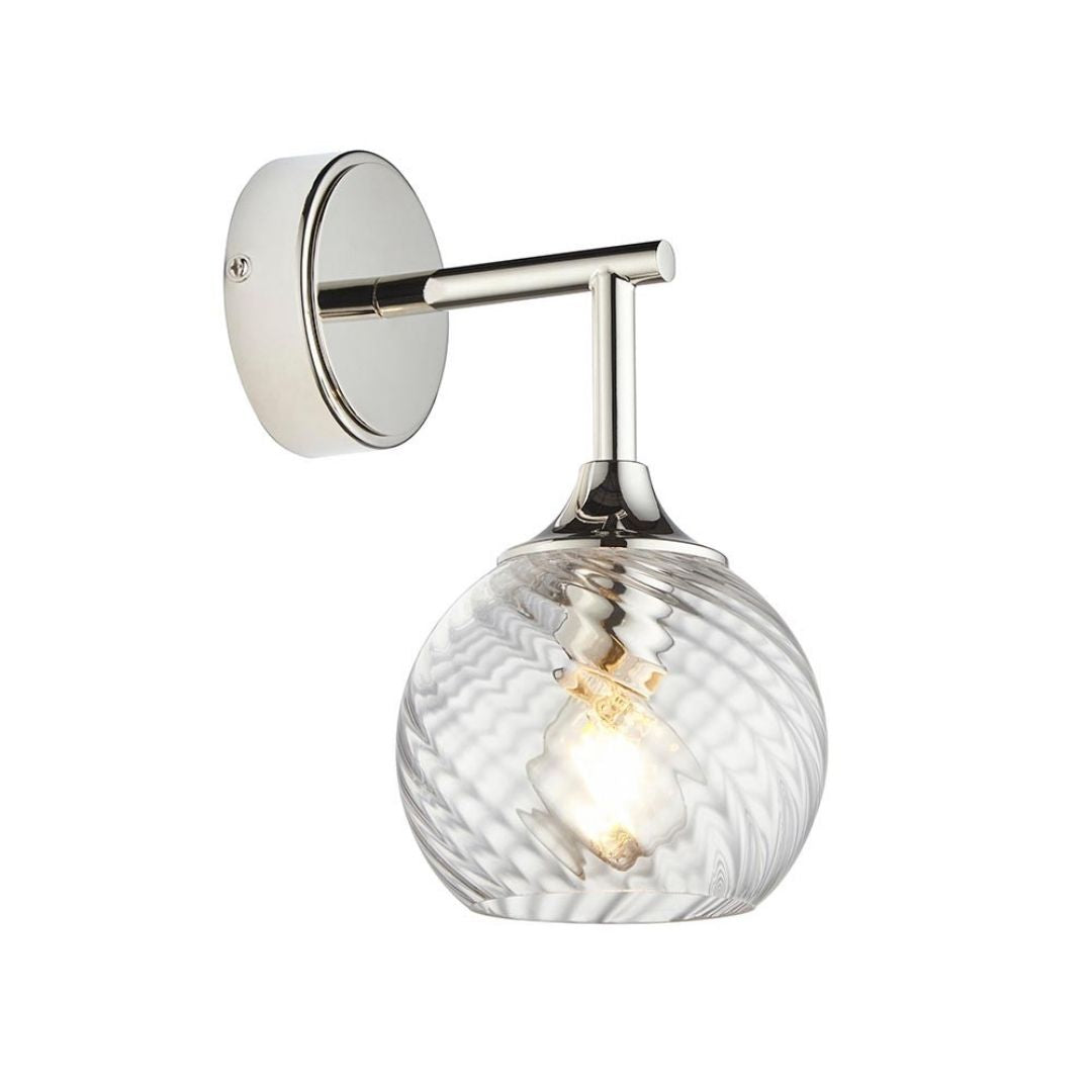 Allegra 1-Light Silver Wall Light