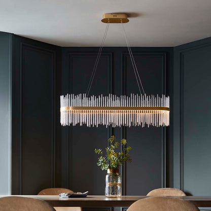 Virbrook LED Gold Linear Pendant Ceiling Light