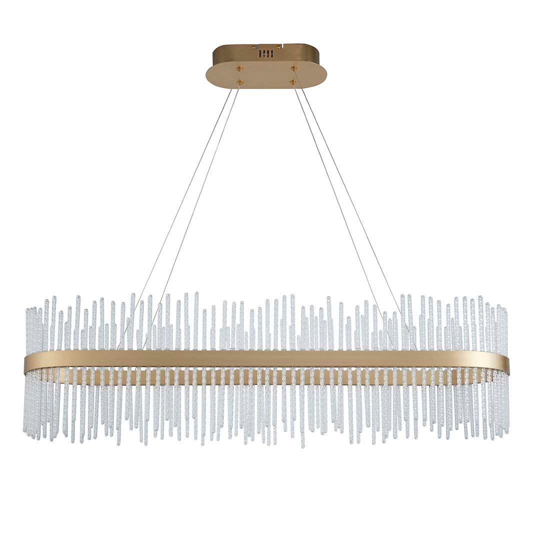 Virbrook LED Gold Linear Pendant Ceiling Light