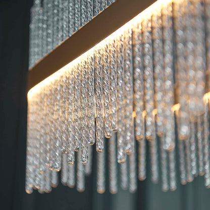 Virbrook LED Gold Linear Pendant Ceiling Light