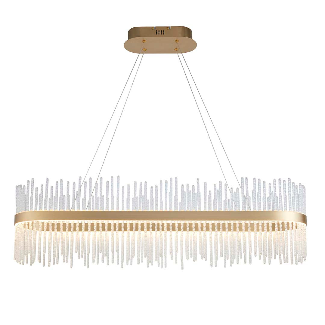 Virbrook LED Gold Linear Pendant Ceiling Light
