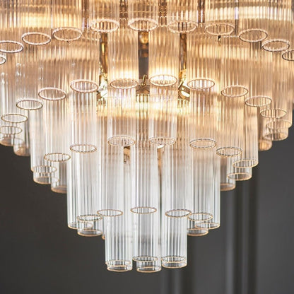 Toulouse 12-Light Silver and Glass Pendant Ceiling Light