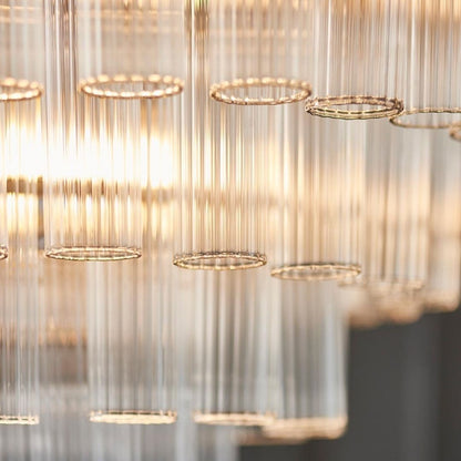 Toulouse 12-Light Silver and Glass Pendant Ceiling Light