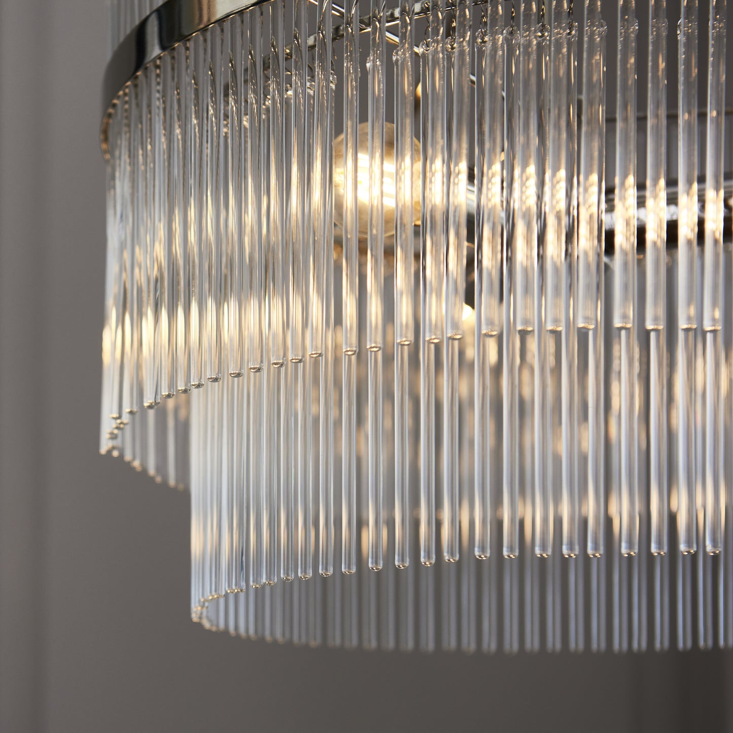 Marietta 3 Light Pendant Bright Nickel