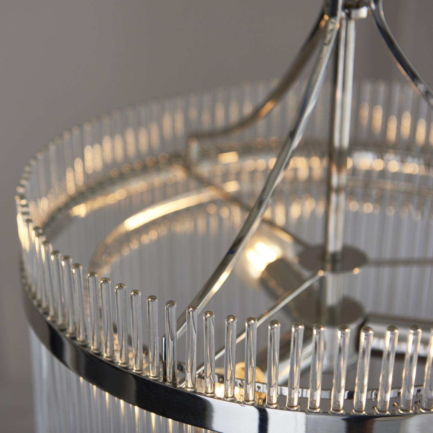 Marietta 3 Light Pendant Bright Nickel