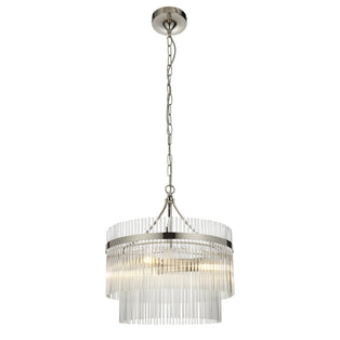 Marietta 3 Light Pendant Bright Nickel