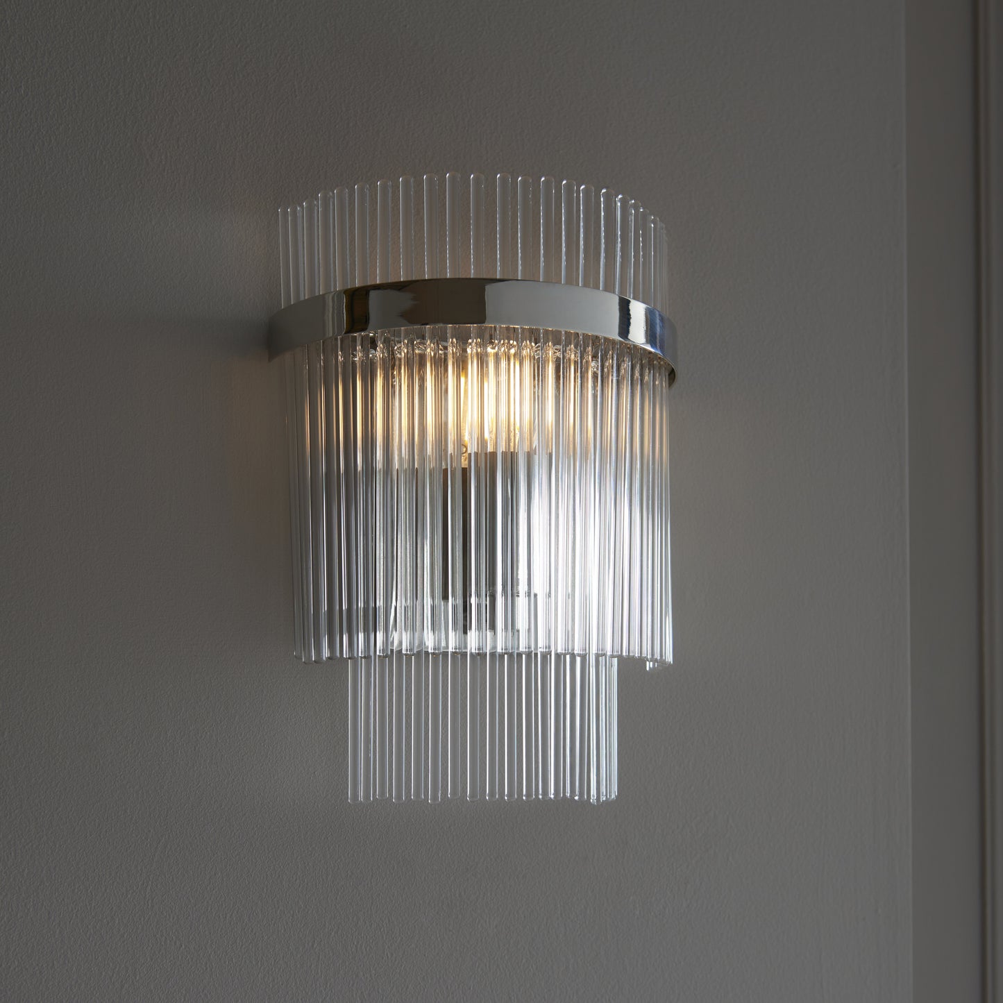Marietta Wall Light Bright Nickel