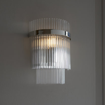 Marietta Wall Light Bright Nickel
