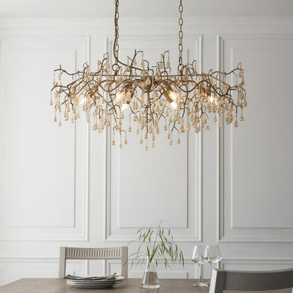 Nightingale 6 Light Gold Ceiling Pendant Bar
