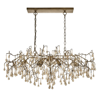 Nightingale 6 Light Gold Ceiling Pendant Bar