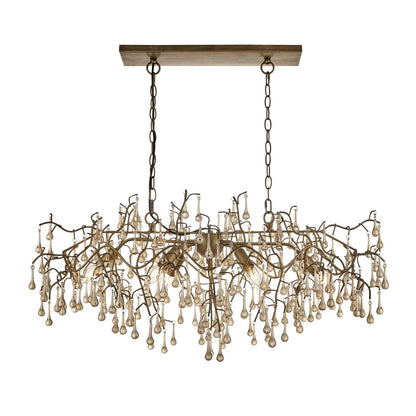 Nightingale 6 Light Gold Ceiling Pendant Bar