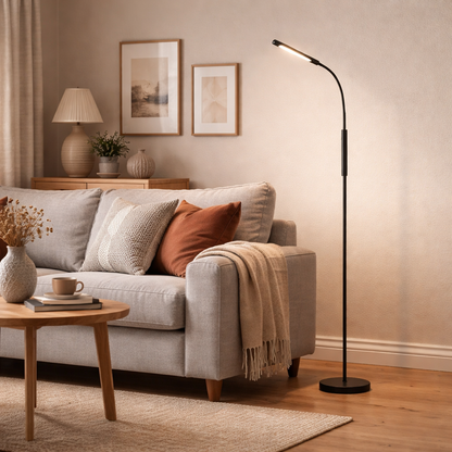 Plume Black Rechargeable LED Floor Lamp
